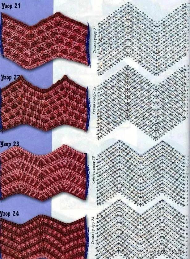 最新波浪花样织法图解,最新波浪花样织法图解
